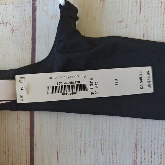 Victoria's Secret T-shirt lightly lined demi bra sz 32B NWT - Picture 8 of 8
